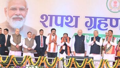 CG ब्रेकिंग : विष्णु देव साय ने विशाल जनसमूह के बीच संभाली राज्य की बागडोर,अरूण साव एवं विजय शर्मा ने ली उप मुख्यमंत्री पद की शपथ,देखे फोटो और वीडियो CG ब्रेकिंग : विष्णु देव साय ने विशाल जनसमूह के बीच संभाली राज्य की बागडोर,अरूण साव एवं विजय शर्मा ने ली उप मुख्यमंत्री पद की शपथ,देखे फोटो और वीडियो